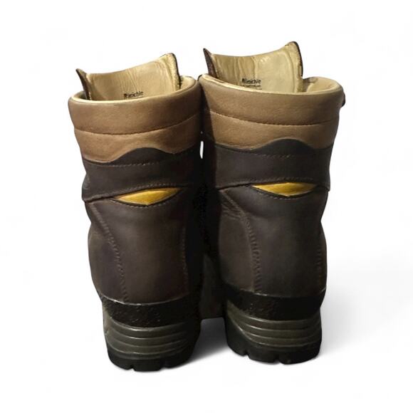 Raichle Men Leather Suede Hiking Mountaineering Boots 9.5 M Brown Ankle 4324 - Picture 5 of 9